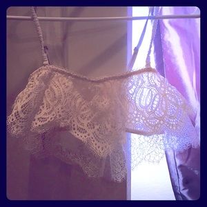 White lace bralette. DreamAngels Victoria’s Secret